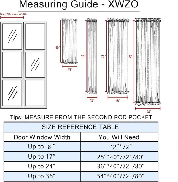 Door Curtains for Door Window, Thermal and Room Darkening Curtains for French Door, Rod Pocket Blackout Curtains for Kitchen, 12 x 72 inches Long, Silver Grey, 1 Panel - Image 2